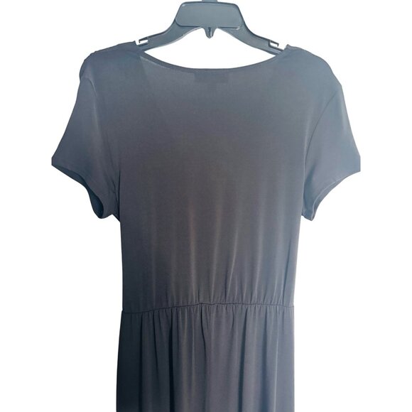 2/$25 Shelby Palmer M Black Wrap Midi Wide Leg Romper - Picture 9 of 12